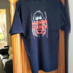 POISON SPIDER BICYCLES MOAR UTAH.‎ Black tee, size large.